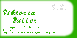 viktoria muller business card