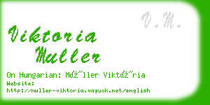 viktoria muller business card